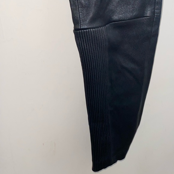Yigal Azrouel Black 100% Lamb Leather Skinny Pants. Size 8 - Picture 4 of 7